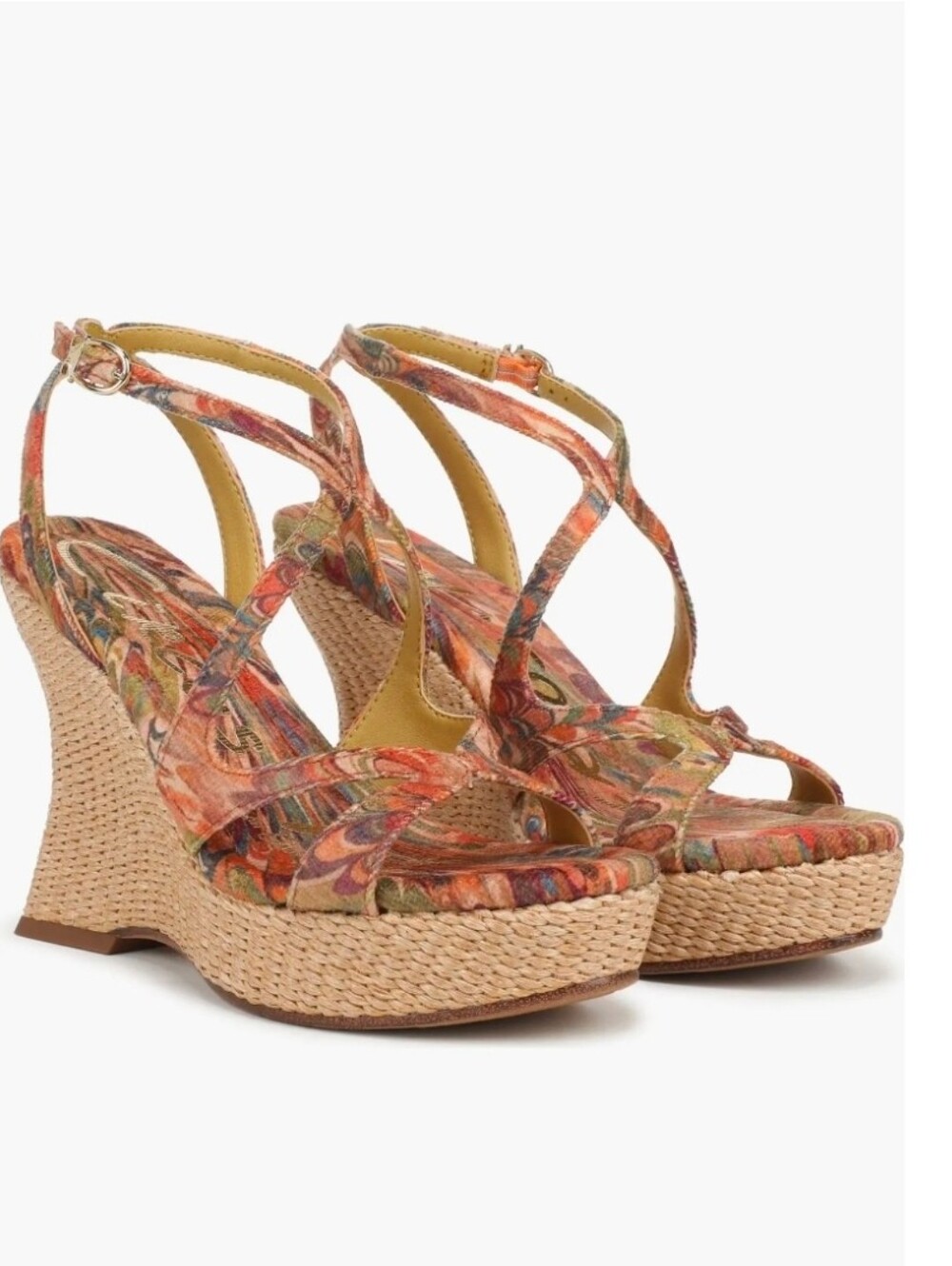 Circus NY by Sam Edelman Trina Platform Wedge Sandal Size 6.5 New Retro Festival